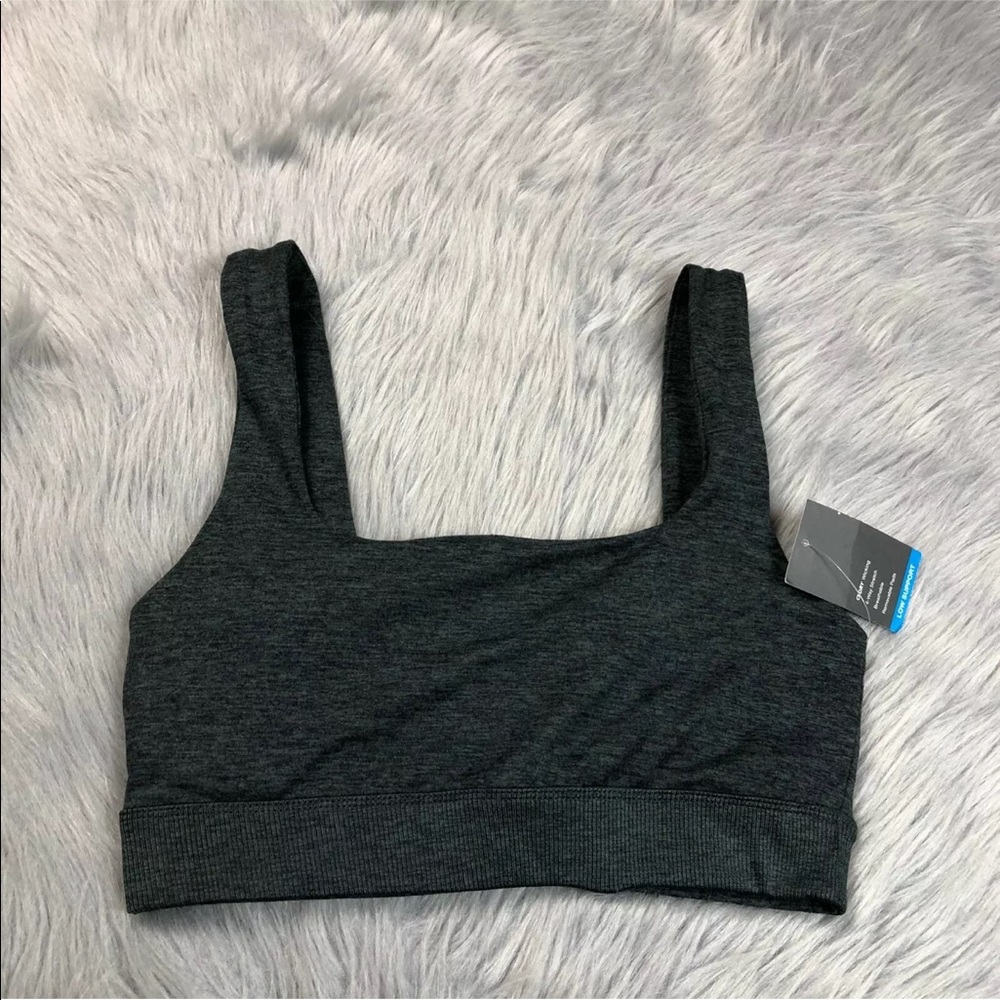 Gap fit dark forest green low support sports bra
